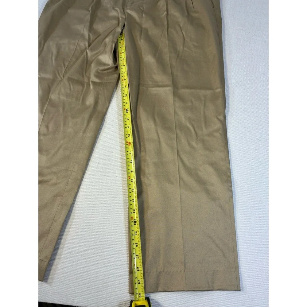 Lands' End Men's Traditional Fit‎ Khaki Chino Pants Size 42